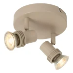 KIANTI - Spot plafond - Ø 15 cm - 2xGU10 - Taupe – Image 5