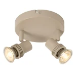 KIANTI - Spot plafond - Ø 15 cm - 2xGU10 - Taupe – Image 7