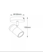 GORIK - Spot plafond - 1xGU10 - Noir – Image 2