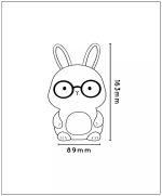 PINCHA RABBIT - Lampe de table Rechargeable Chambres d'enfant - Batterie/Piles - LED 3 StepDim - Rvb - Blanc | Essential – Image 10