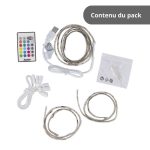 Ruban LED TV (kit complet) - 2m - RGB multicolore – Image 4