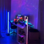 Lampadaire LED RVB Digital 120cm, Synchronisation sonore, filaire USB