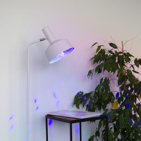 Ampoule LED disco à tête rotative, culot E27, conso. 3W cons., lumière RVB