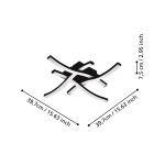 Plafonnier led Eglo Cabezas-E 21w (4000k),noir – Image 3