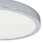 Plafonnier led circulaire Eglo Fueva 16w CCT IP44,chrome – Image 4