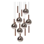 JASMINE - Suspension - Ø 75 cm - LED Dim. - CCT - 12x4,5W 2200K/3300K - Cuivre | Premium – Image 4