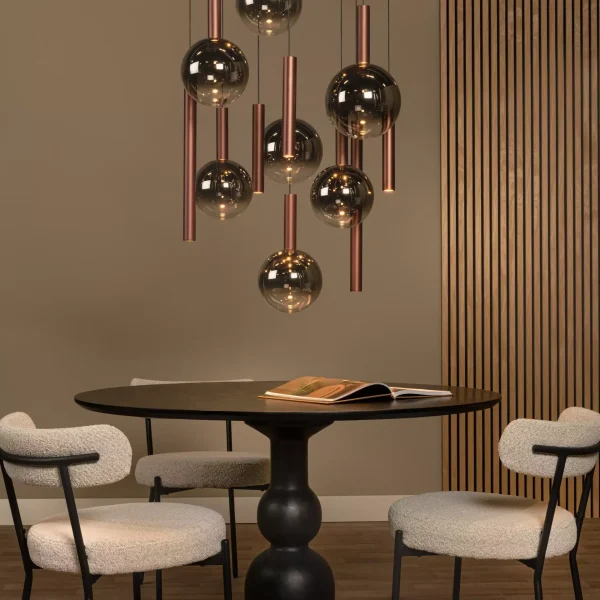 JASMINE - Suspension - Ø 75 cm - LED Dim. - CCT - 12x4,5W 2200K/3300K - Cuivre | Premium