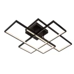 LOKERO - Plafonnier - LED Dim. - CCT - 1x60W 2700K/4000K - Noir – Image 2