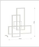 LOKERO - Plafonnier - LED Dim. - CCT - 1x60W 2700K/4000K - Noir – Image 6