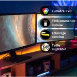 Ruban LED COB 3m RVB - Extensible 6m - éclairage continu multi-mode – Image 5