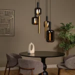 JOANET Tube - Suspension - Ø 65 cm - 4xE27 - Laiton