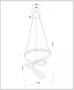 ESPIRAL - Suspension - LED Dim. - CCT - 1x40W 2700K/4000K - Noir | Essential – Image 8
