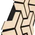 Panneau acoustique hexagonal géométrique HDF – Image 2