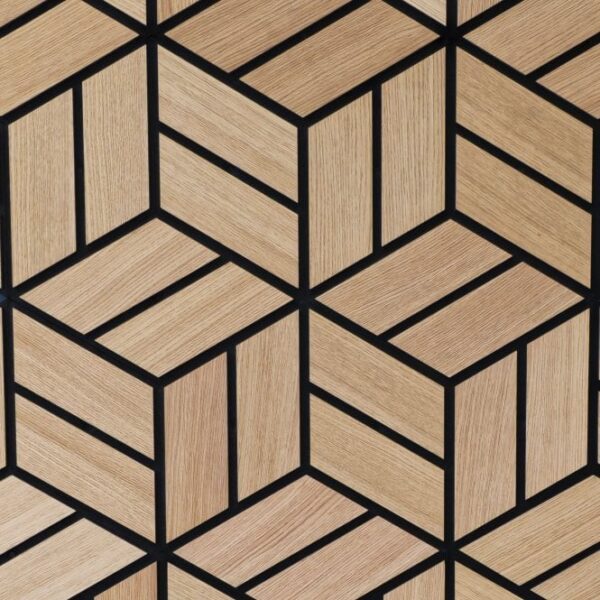 Panneau acoustique hexagonal prismatique HDF