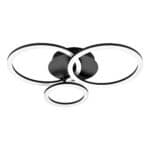 Plafonnier led Eglo ZigBee Parrapos-Z 34w CCT 54cm,noir – Image 3