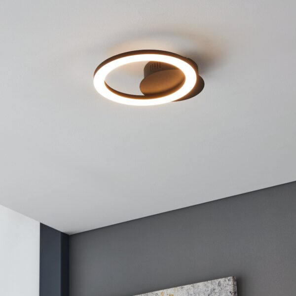 Applique murale led Eglo ZigBee Parrapos-Z 8w CCT, noir