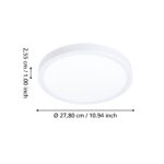 Plafonnier led Eglo Zigbee Fueva 6-Z 16w RGBCCT 28cm,blanc – Image 2