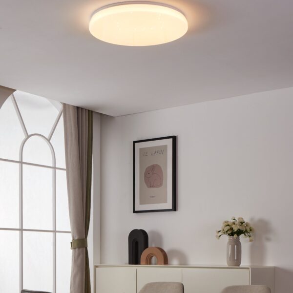 Plafonnier led Eglo ZigBee Totari-Z 40w CCT 56cm,blanc