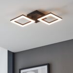 Plafonnier led Eglo ZigBee Paranday-Z 14w CCT 46.7cm,noir