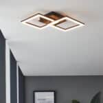 Plafonnier led Eglo ZigBee Paranday-Z 23w CCT 52.3cm,noir