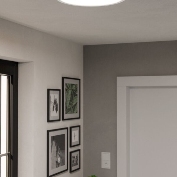 Plafonnier led Eglo Rovito-Z 22,5w RGBCCT 39cm,blanc