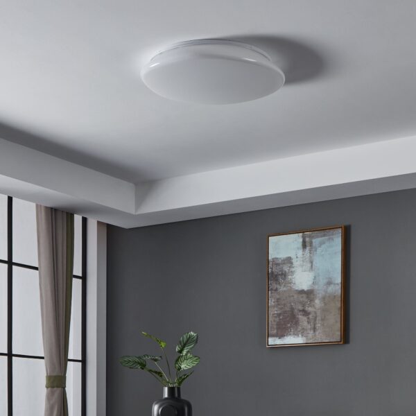 Plafonnier led Eglo ZigBee Sileras-Z 38w RGBCCT 60cm, blanc
