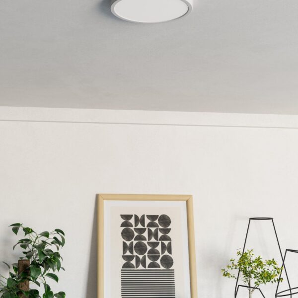 Plafonnier led Eglo Zigbee Fueva 6-Z 16w RGBCCT 28cm,blanc