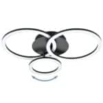 Plafonnier led Eglo ZigBee Parrapos-Z 34w CCT 54cm,noir – Image 5