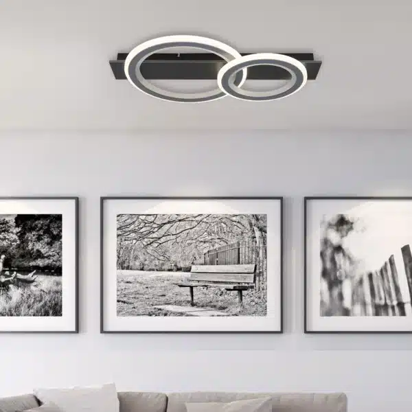 Plafonnier rectangle Globo Jayden 21w RGBCCT 63cm