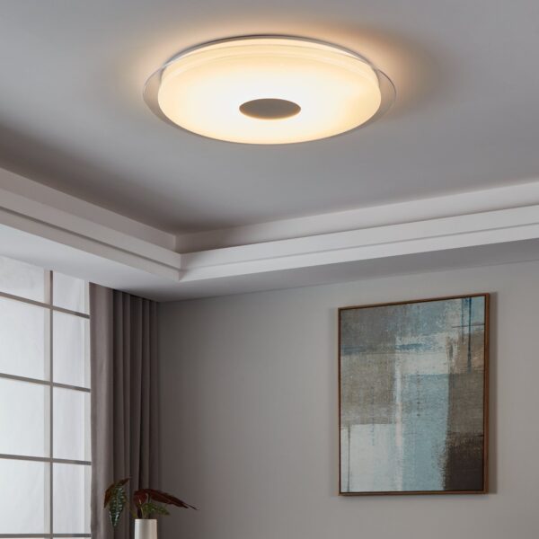 Plafonnier led Eglo ZigBee Lanciano-Z 47w CCT 77cm, blanc