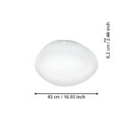 Plafonnier led Eglo ZigBee Sileras-Z 24w RGBCCT 43cm,blanc – Image 5