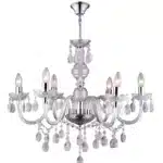 Lustre pampilles Globo Cuimbra I 6xE14 67cm