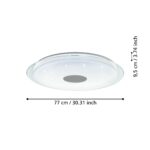 Plafonnier led Eglo ZigBee Lanciano-Z 47w CCT 77cm, blanc – Image 6