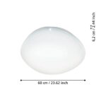 Plafonnier led Eglo ZigBee Sileras-Z 38w RGBCCT 60cm, blanc – Image 2
