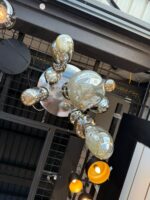 Suspension Concept Verre Chavana/nuage 60cm,chrome – Image 5