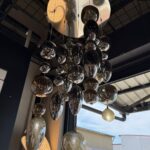 Suspension Concept Verre Chavana/nuage 60cm,chrome