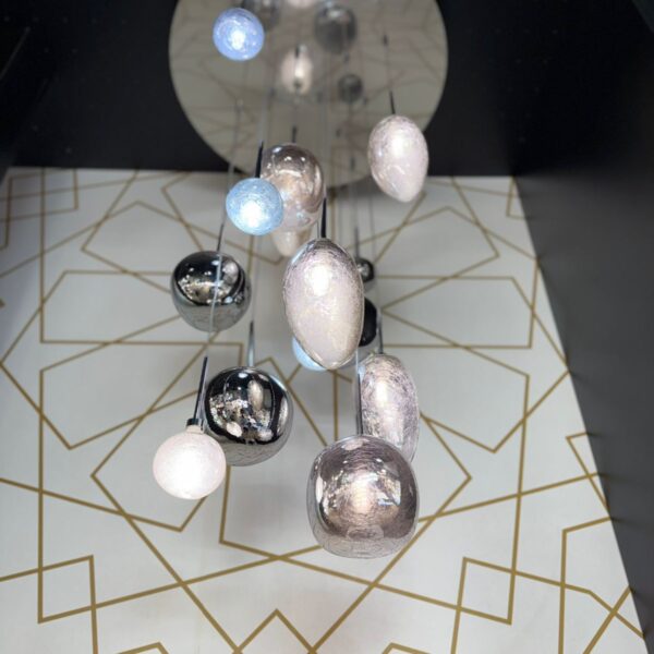 Suspension Concept Verre V.O Nissa 14xG9 60cm