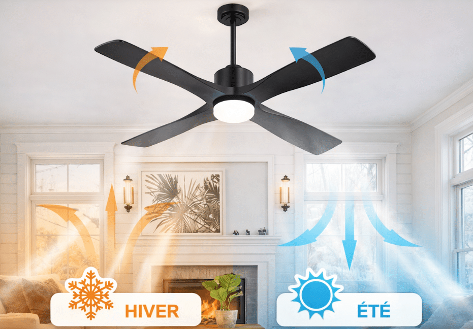 Le plafonnier ventilateur à La Réunion