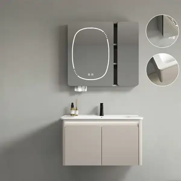 MIROIR ARMOIRE SDB R85