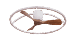 Ventilo Airline 3P DC33 WOOD 21W ( 6000K) 100cm, blanc/pin – Image 2