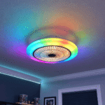 Ventilo Airline DC49 RGB 13.5 w RGBCCT  48cm, blanc