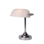 Lampe de bureau Lucide Banker 1xE14,chrome – Image 2