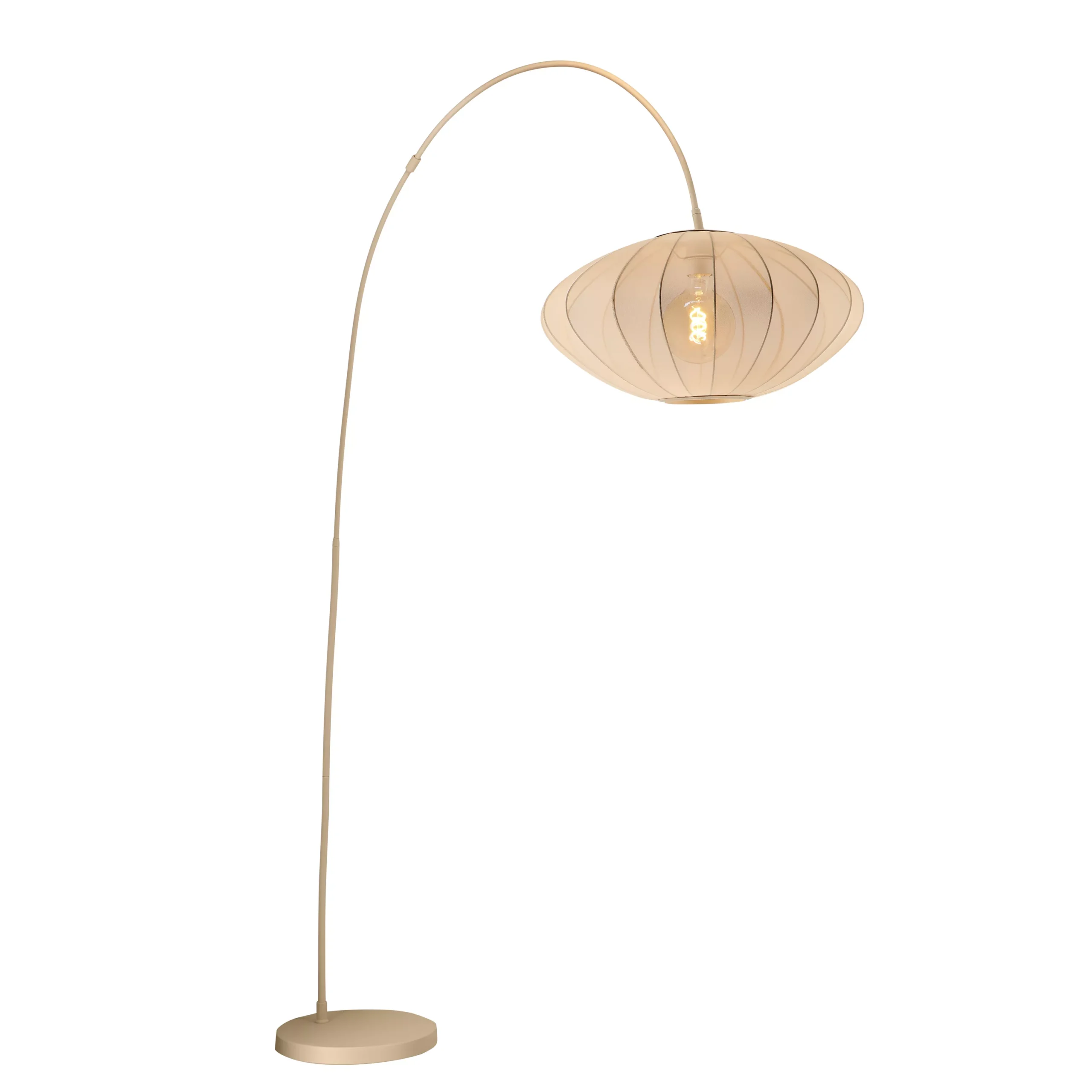 1 Lampadaire Lucide Corina 1xE27 H192cm,crème – Image 1