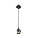 Suspension Lucide Preston 1xGU10 IP44 10cm,noir – Image 2