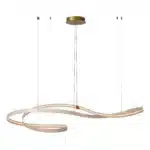 Suspension Lucide dim Slalom 80w (2200k/4000k) 161cm,café – Image 2