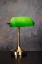Lampe de bureau Lucide Banker 1xE14,vert – Image 3