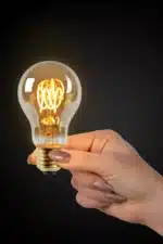 Ampoule filament led dim Lucide E27 A60 4.9w (2200k),ambre