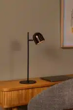 Lampe de bureau rech Lucide Skanska 3w (3000/6000k) IP44,café – Image 2