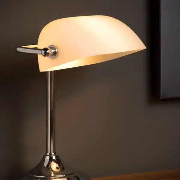 Lampe de bureau Lucide Banker 1xE14,chrome