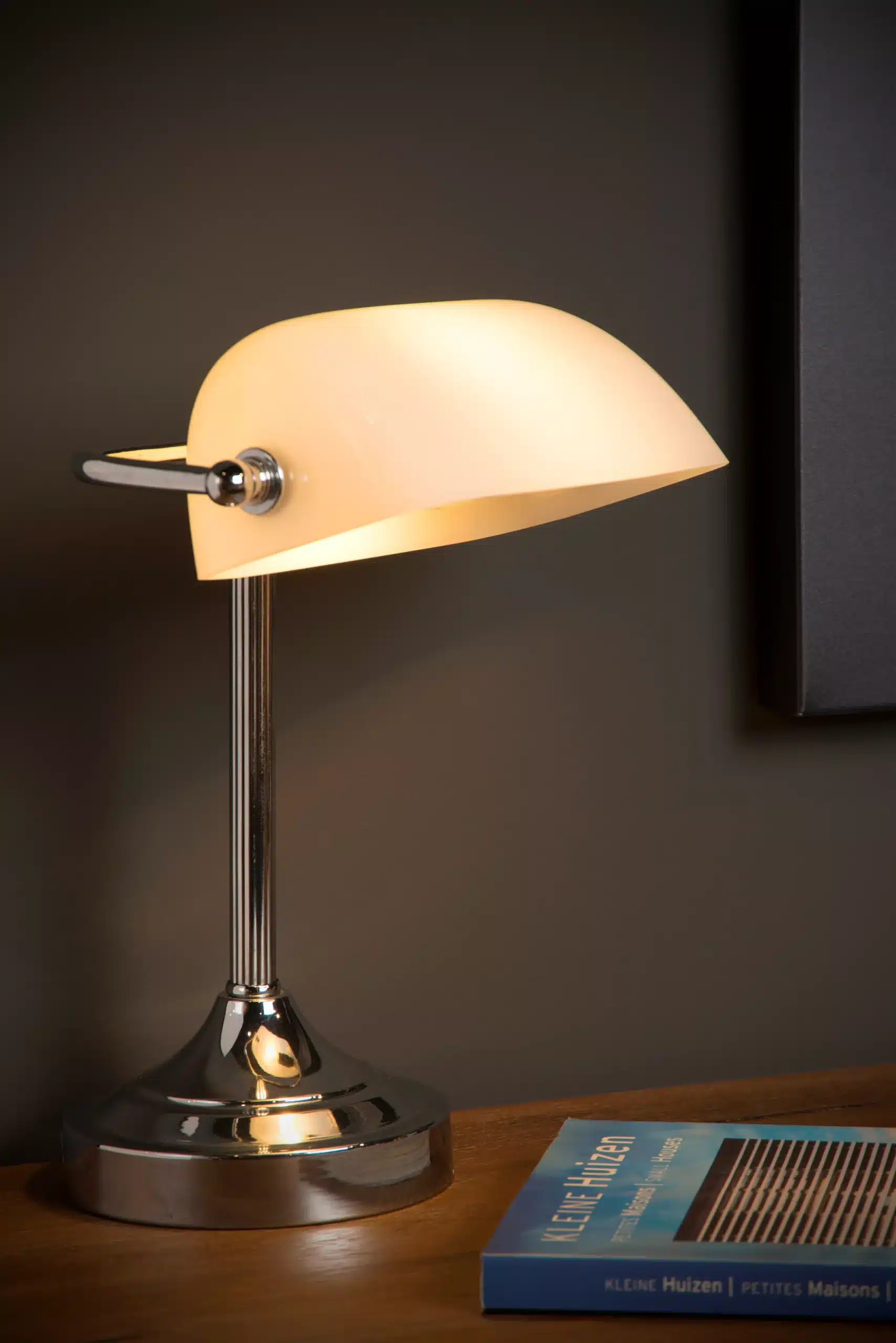 3 Lampe de bureau Lucide Banker 1xE14,chrome – Image 1